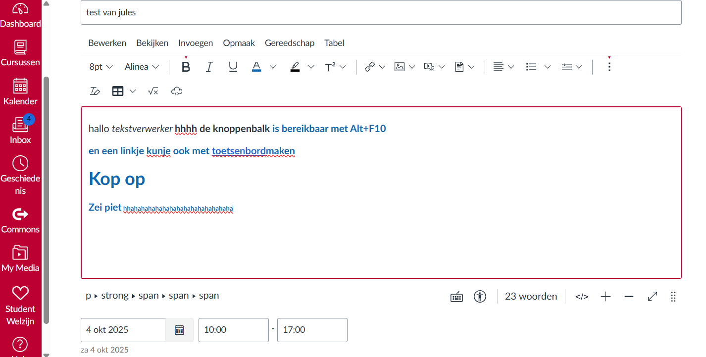 screenshot bij deze bevinding