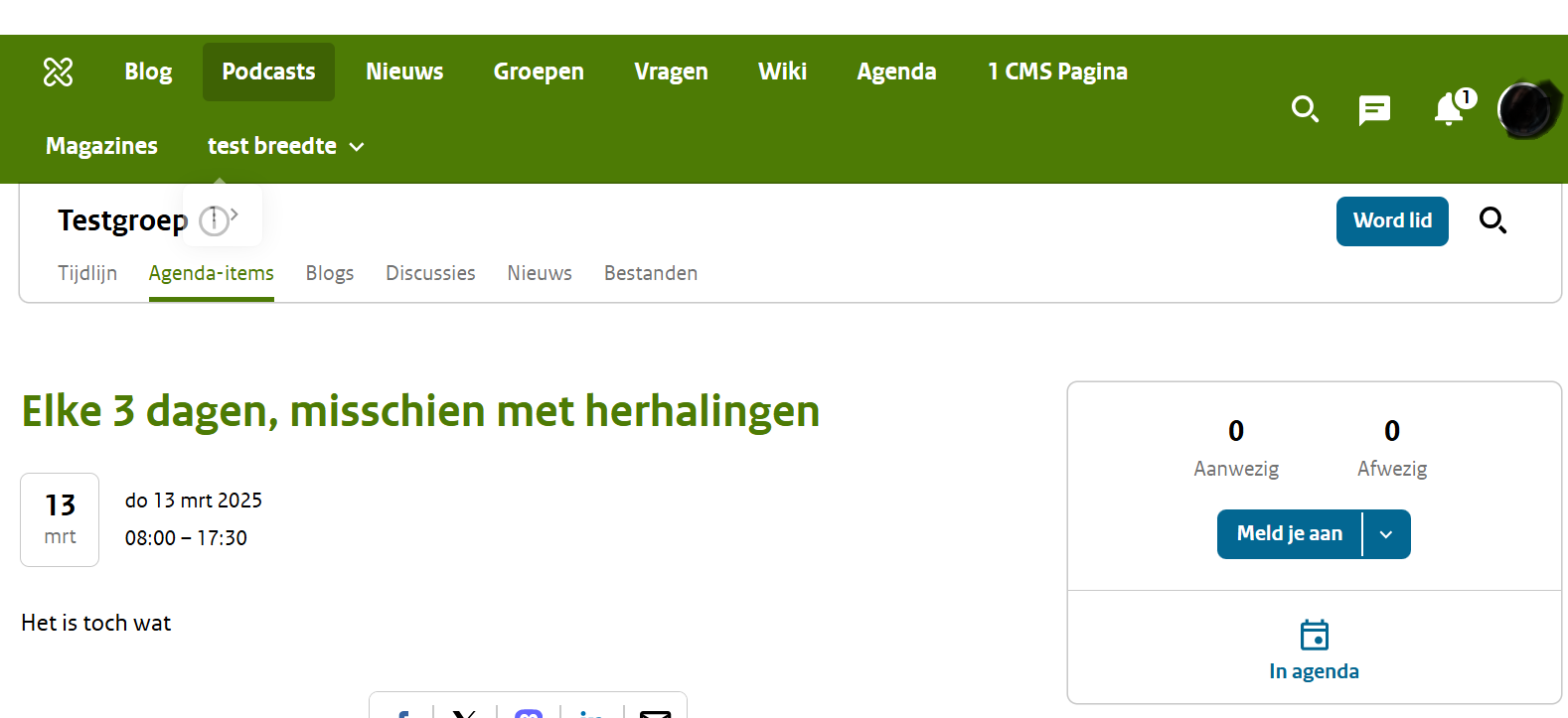 Screenshot evenement 2