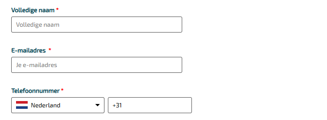 screenshot formulier